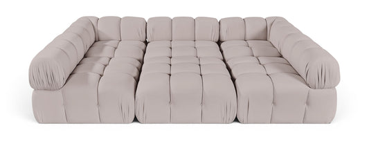 Orin - Velvet 6 Piece Modular Sectional