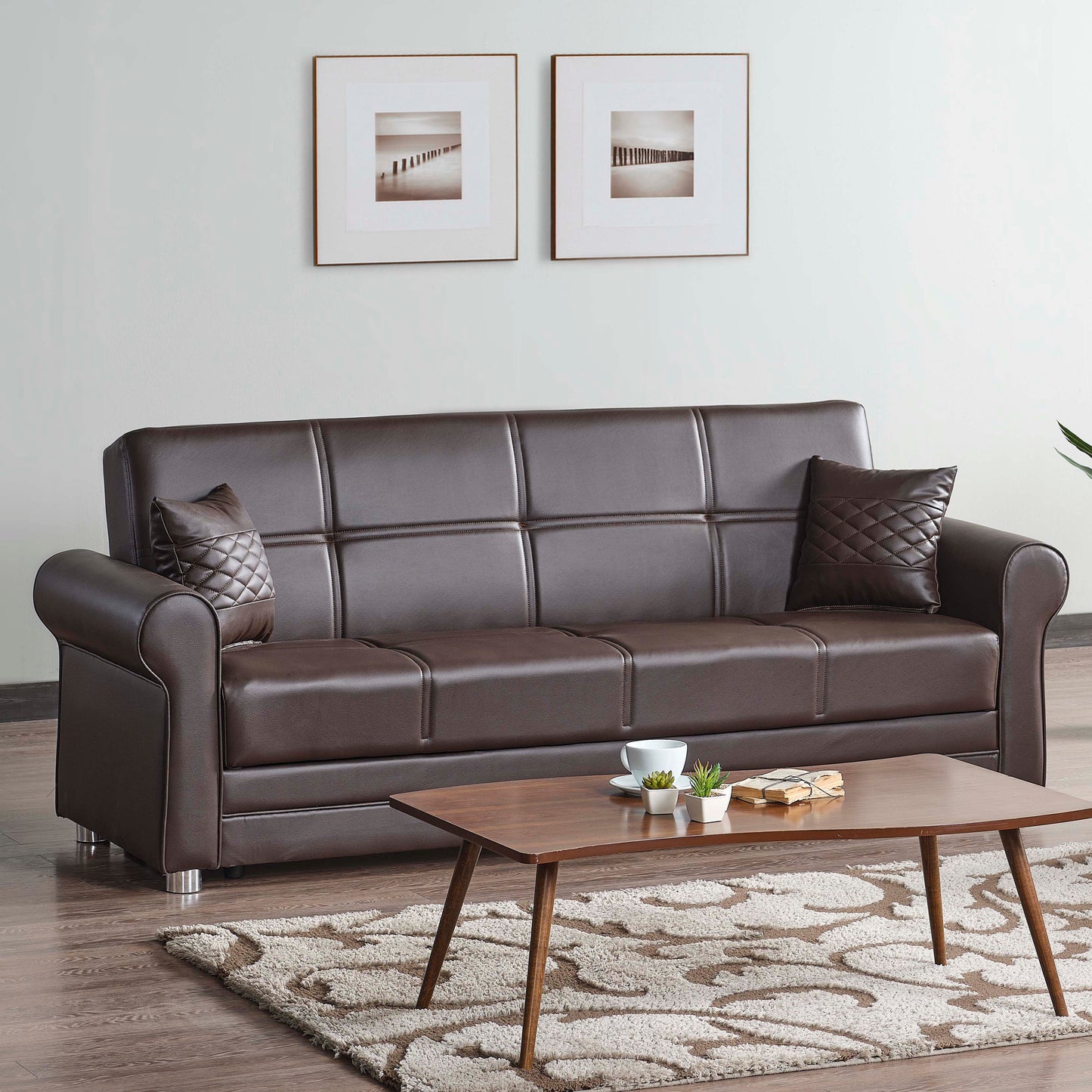 Ottomanson Avalon - Upholstered Convertible Sofabed With Storage