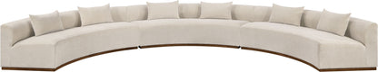 Avanti - Chenille Fabric Upholstered 3 Piece Modular Sectional