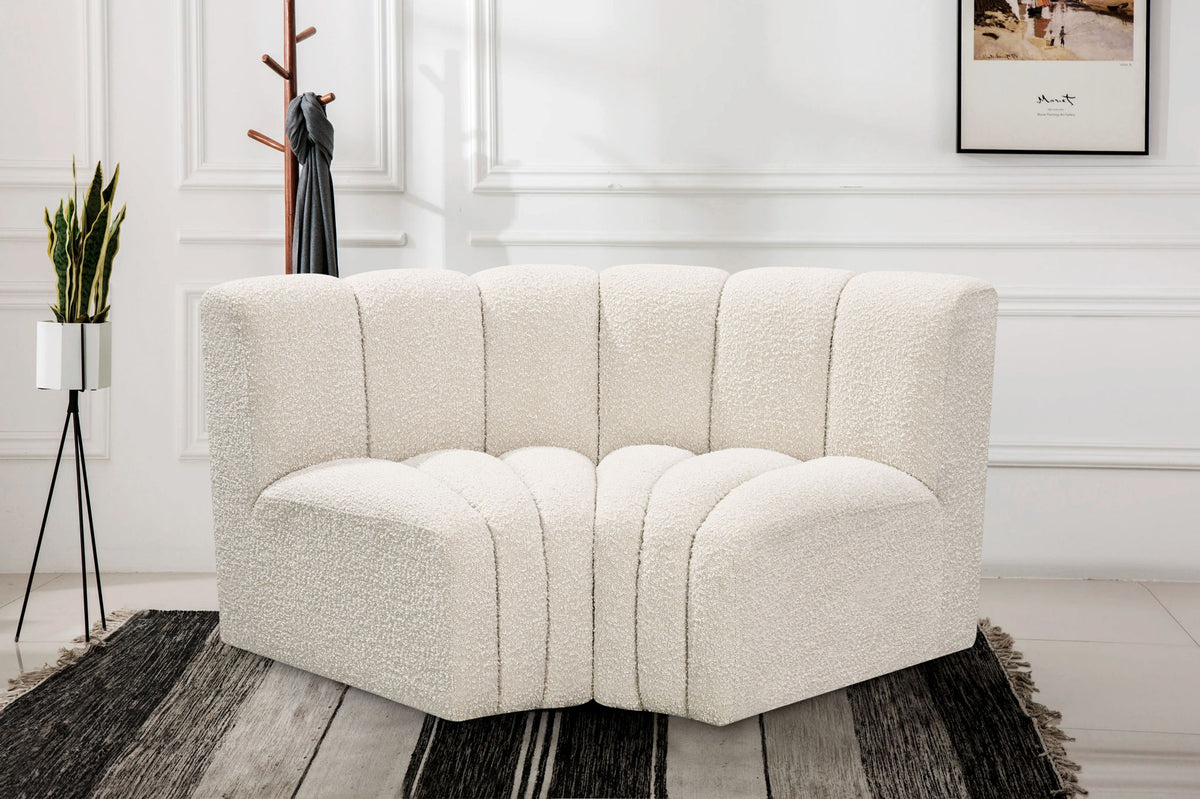 Arc - Boucle Fabric 2 Piece Modular Sofa