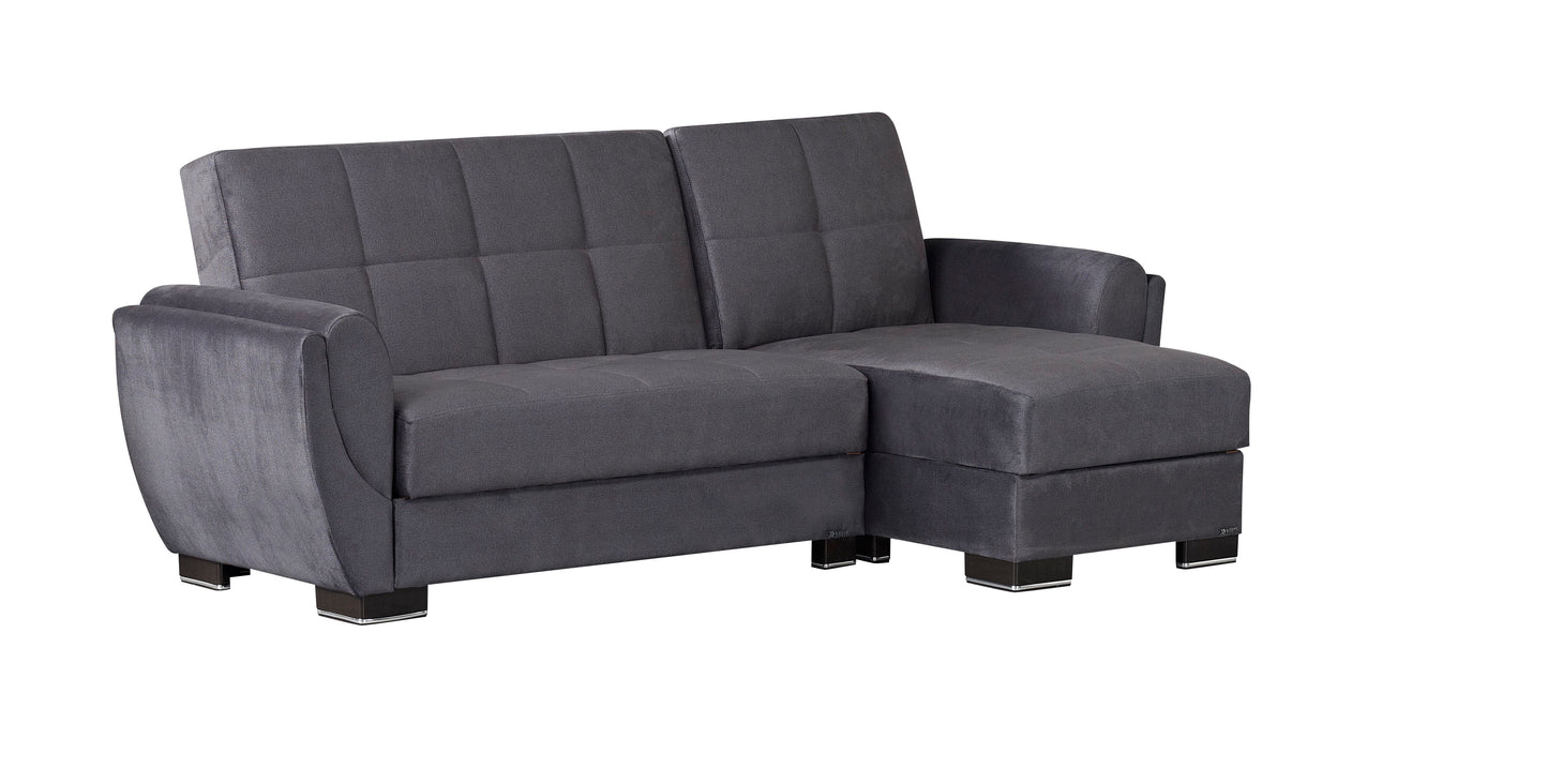 Ottomanson Armada Air - Upholstered Convertible Chaise Lounge With Storage - Microfiber
