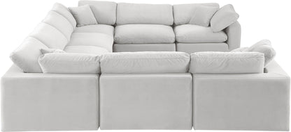 Comfy - 8 Piece Velvet Modular Sectional