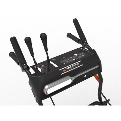 Yard Force - 24" Gas Dual Stage Snowblower - Orange / Black