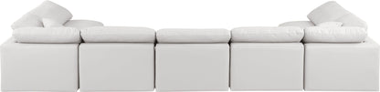 Indulge - Faux Leather 7 Piece Modular U-Shaped Sectional