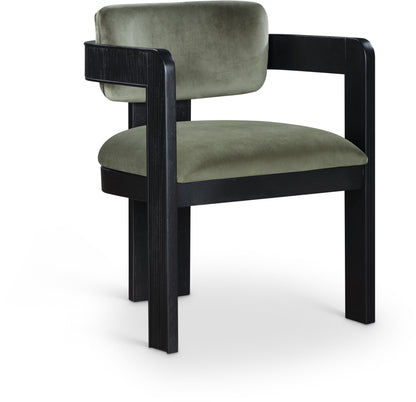 Sacha - Velvet Dining Chair With Black Base (Set of 2)