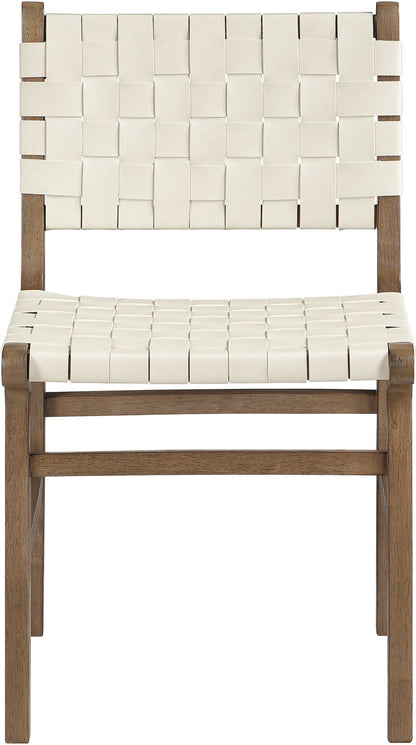 Entwine - Vegan Leather Upholstered Dining Chair - Painted Brown
