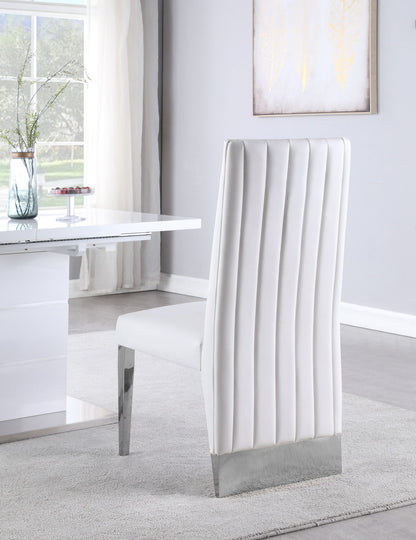 Porsha - Dining Chair (Set of 2) - Chrome Base
