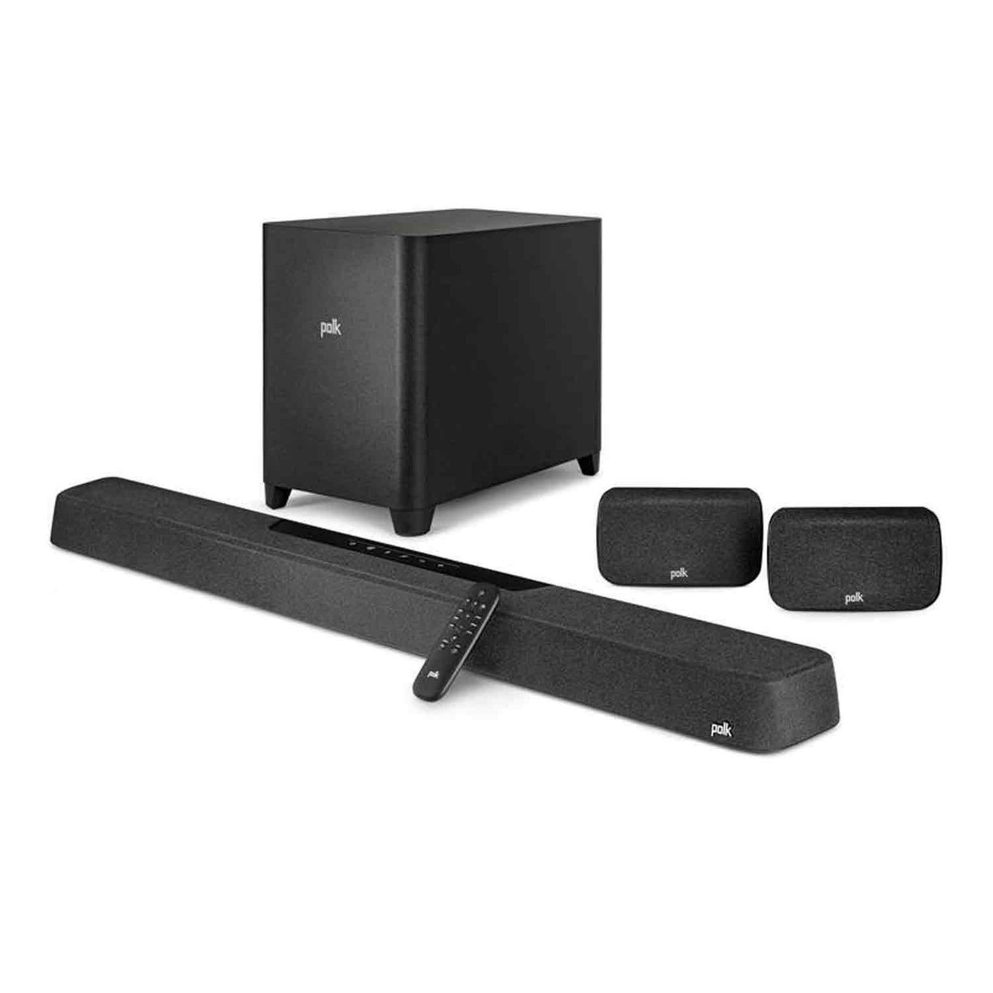 Polk, Flagship 7.1.2 Dolby Atmos/DTS:X Soundbar system, Wireless Surrounds & 10" Sub -