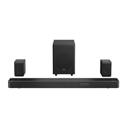 Hisense - 5.1.2 Channel 560W Soundbar, Dolby Atmos - Black