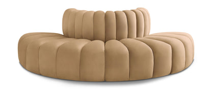 Arc - Velvet 4 Piece Modular Sofa