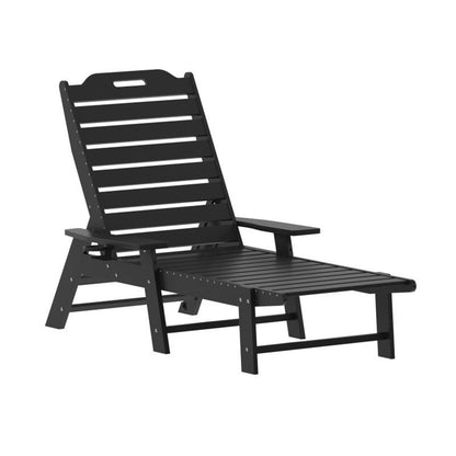 Flash Furniture - Adjustable Lounge Chair - Black