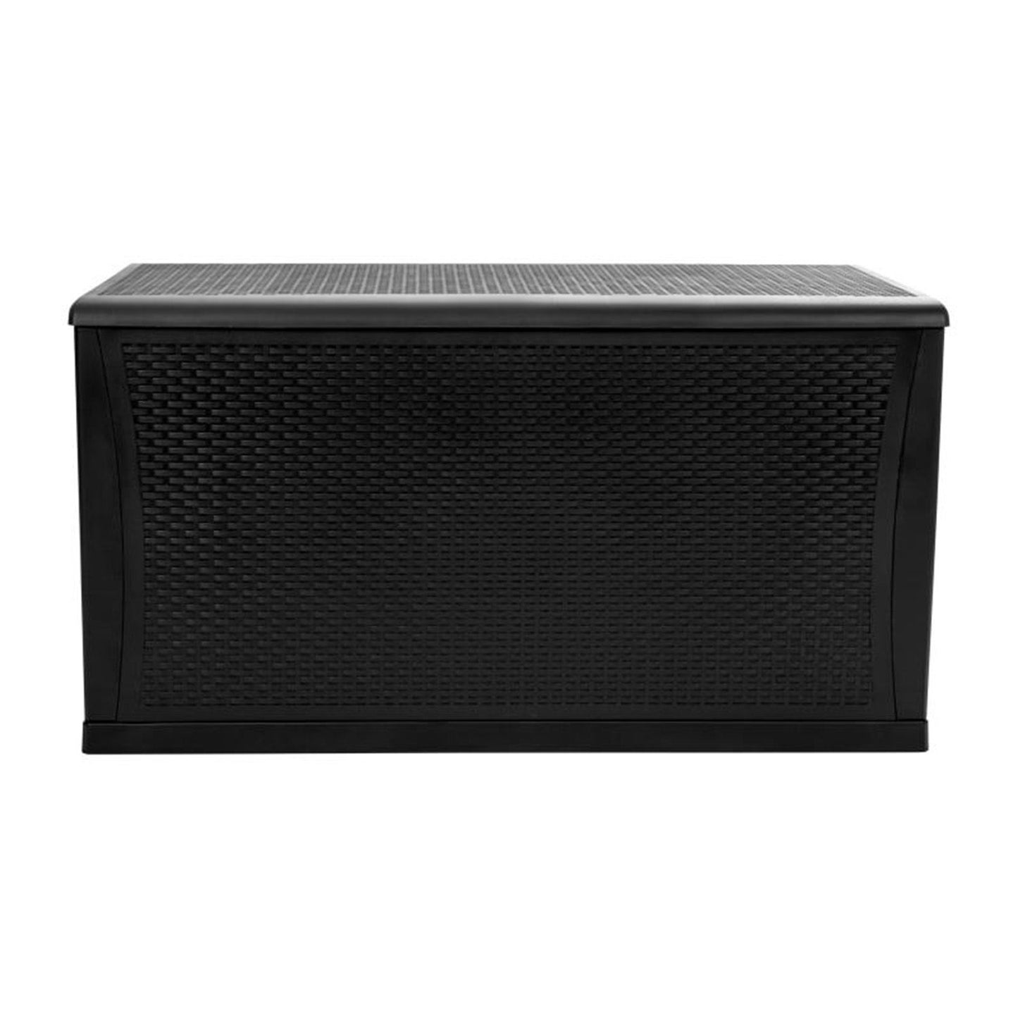 Flash Furniture - 120 Gal Plastic Deck Box - Black