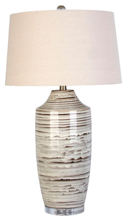 Shoreline Cadence - 31 X 17 - Ceramic Table Lamp (Set of 2) - Ivory