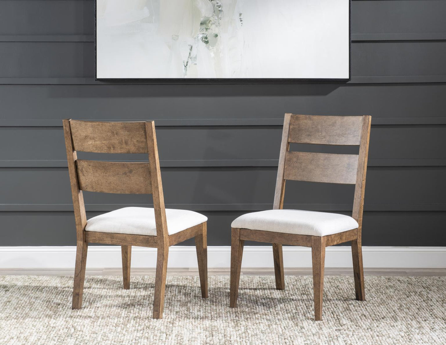 Artisan's Place - Ladder Back Side Chair (Set of 2) - Vintage Pine Ironwood
