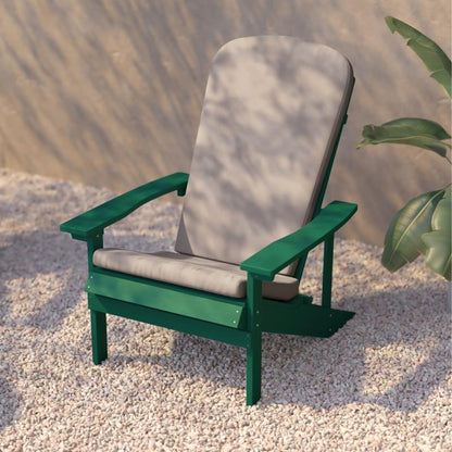 Flash Furniture - Chairs With Cushion (Set of 2) - Green / Cream