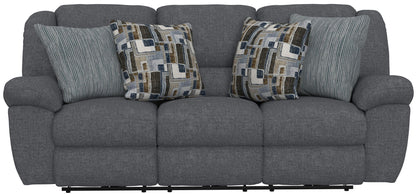 Trifecta - Sofa With 3 Recliners and Drop Down Table