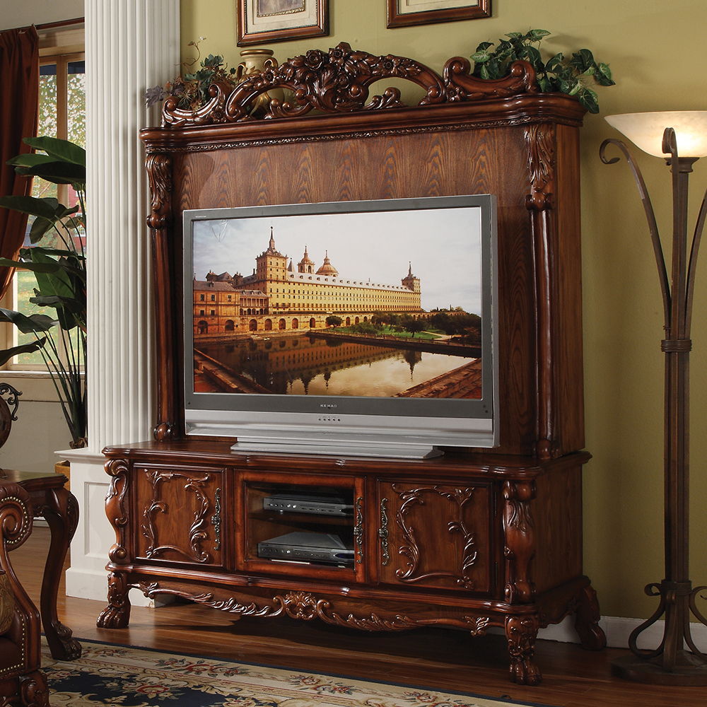 Dresden - 81" Entertainment Center - Cherry Oak