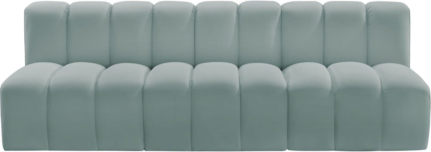 Arc - Faux Leather 3 Seats Modular Sofa
