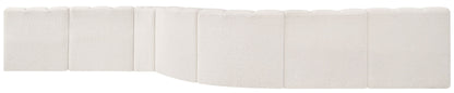 Arc - Boucle Fabric 8 Piece Curved Modular Sofa
