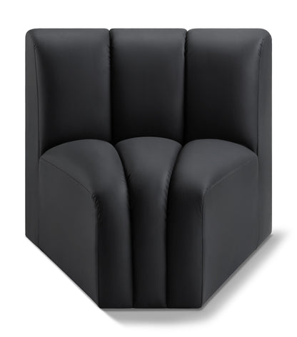 Arc - Faux Leather Curved Corner Chair