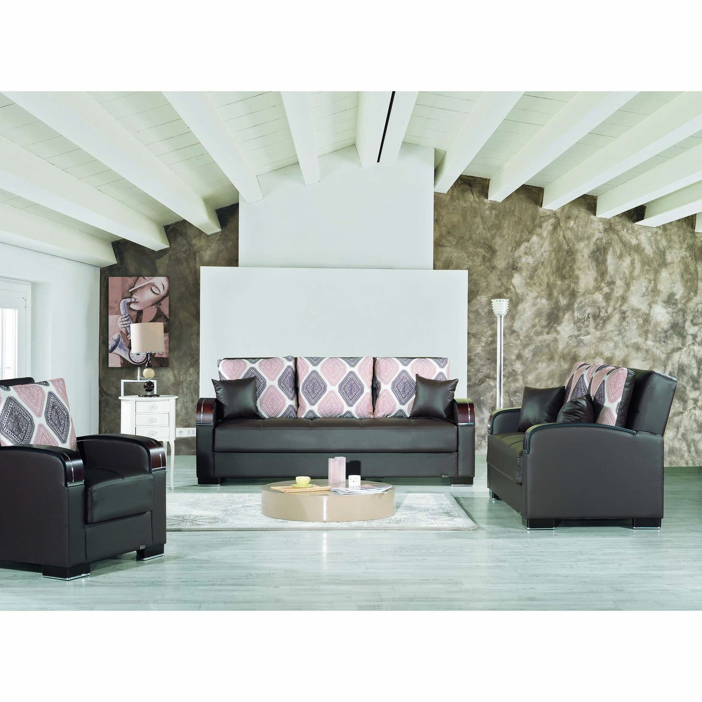 Ottomanson Mobimax - Upholstered Convertible Armchair With Storage