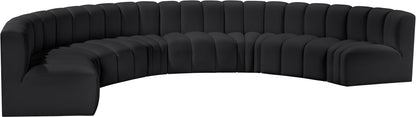 Arc - Faux Leather 8 Piece U-Shaped Modular Sofa