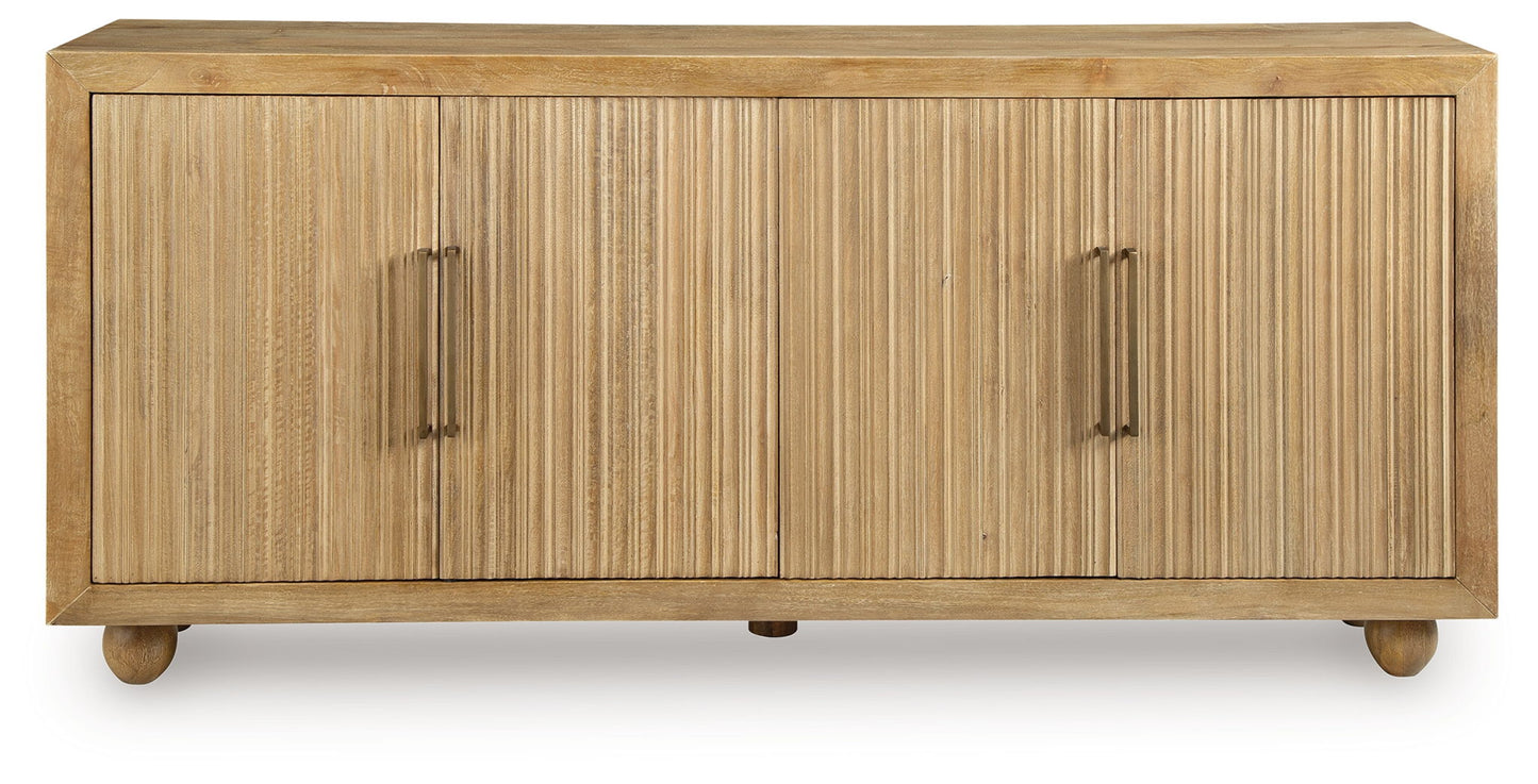 Niam - Accent Cabinet - Light Antique Beige