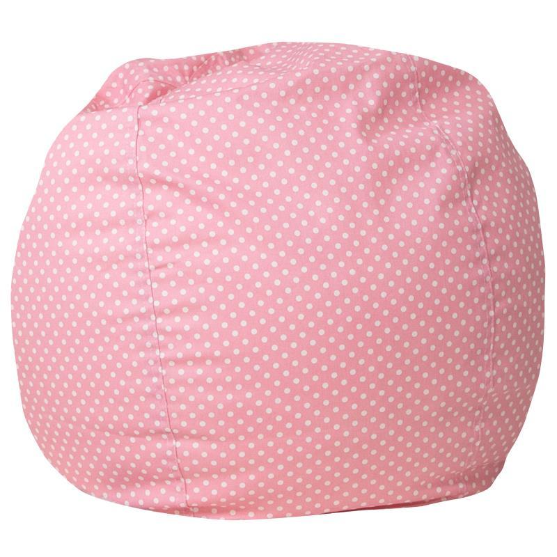 Flash Furniture - Small Bean Bag Chair - Pink Dot