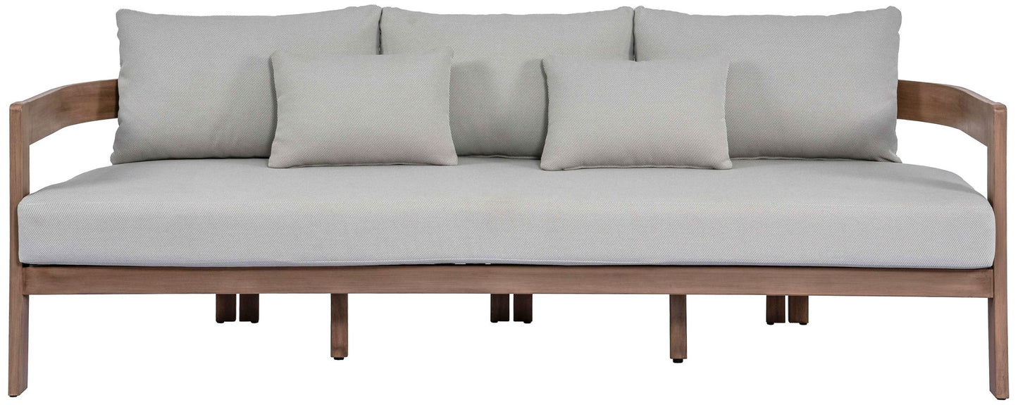 Newport - Water Resistant Fabric 86.75" Upholstered Outdoor Patio Sofa