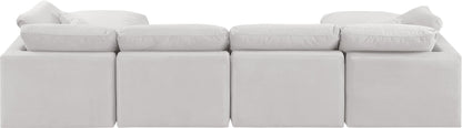 Indulge - Velvet 6 Piece Modular Double Chaise Sectional