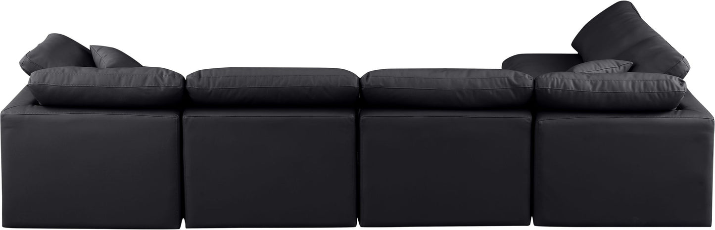 Indulge - Faux Leather 5 Piece Modular Sectional