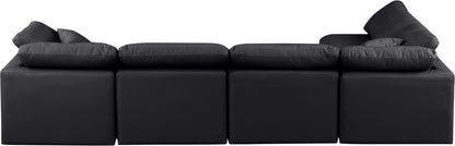 Indulge - Faux Leather 5 Piece Modular Sectional