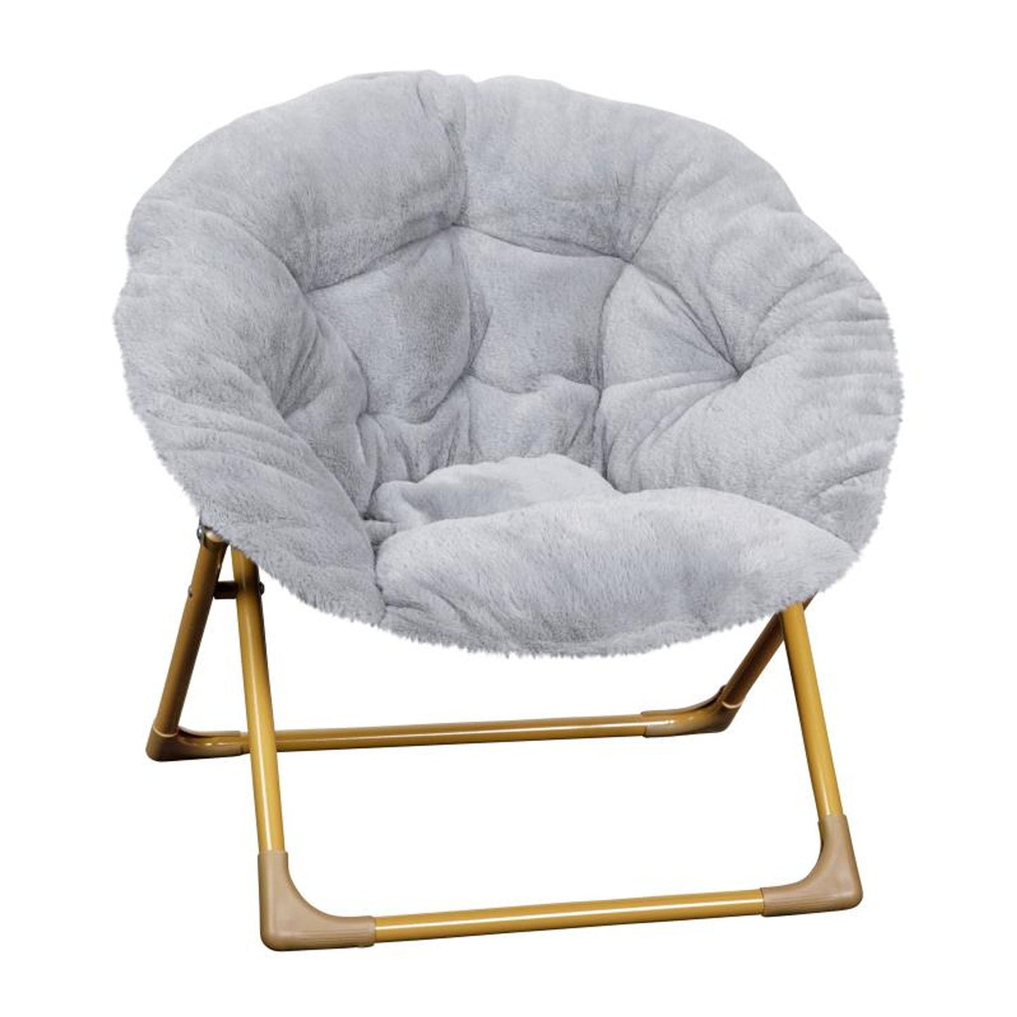 Flash Furniture - Kids Fur Moon Chair - Gray