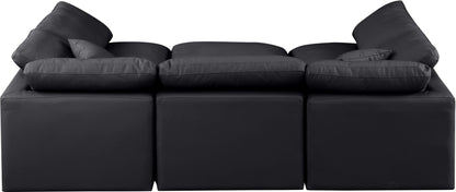 Indulge - Faux Leather 6 Piece Modular Sectional
