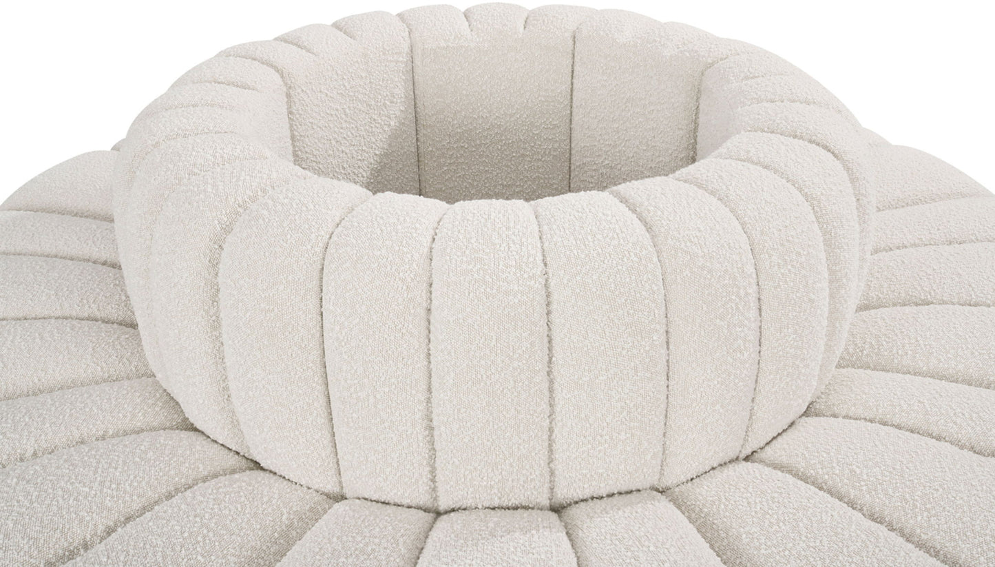 Arc - Boucle Fabric 8 Piece Round Modular Sofa