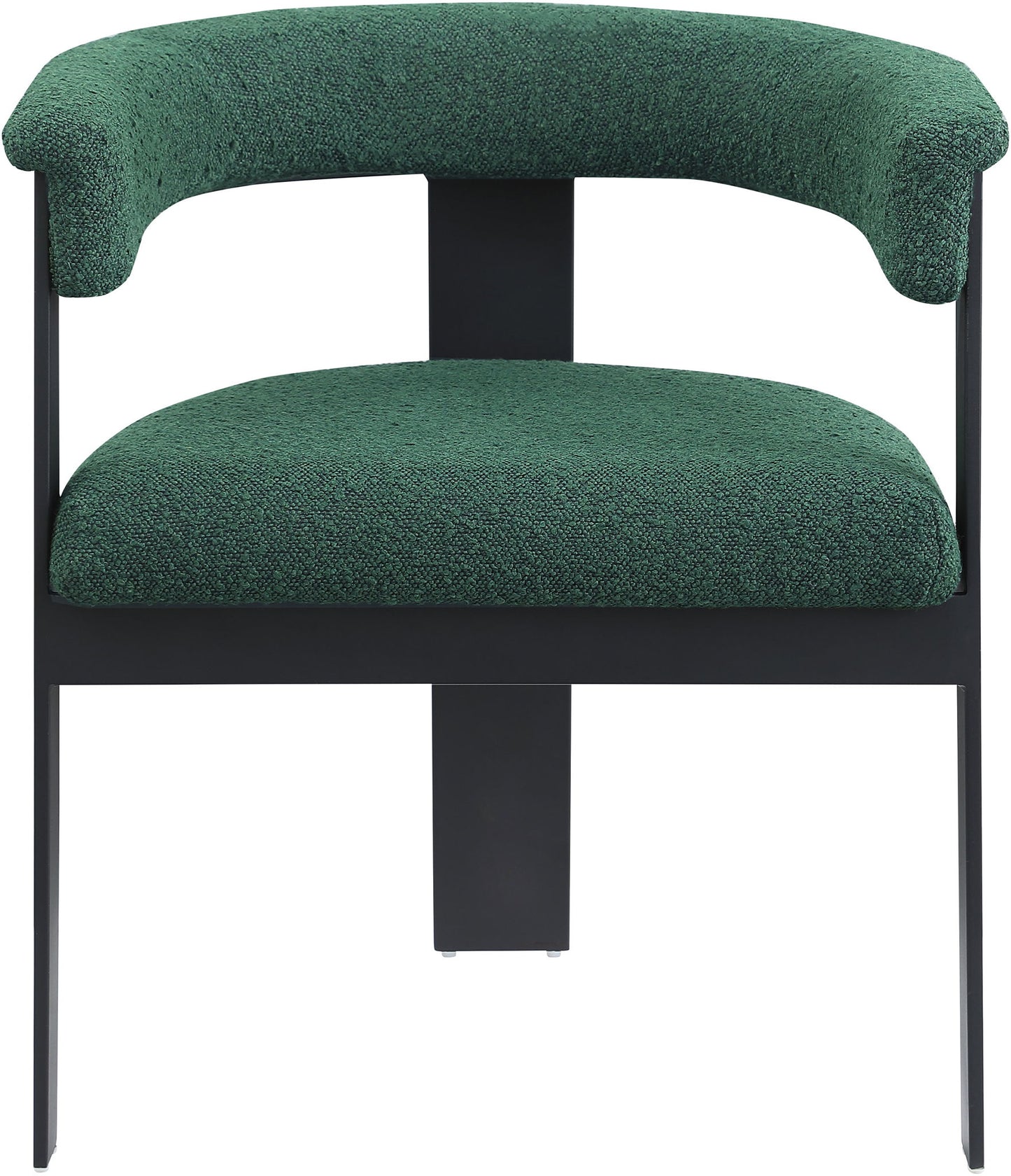 Romeo - Boucle Dining Chair With Black Base (Set of 2)