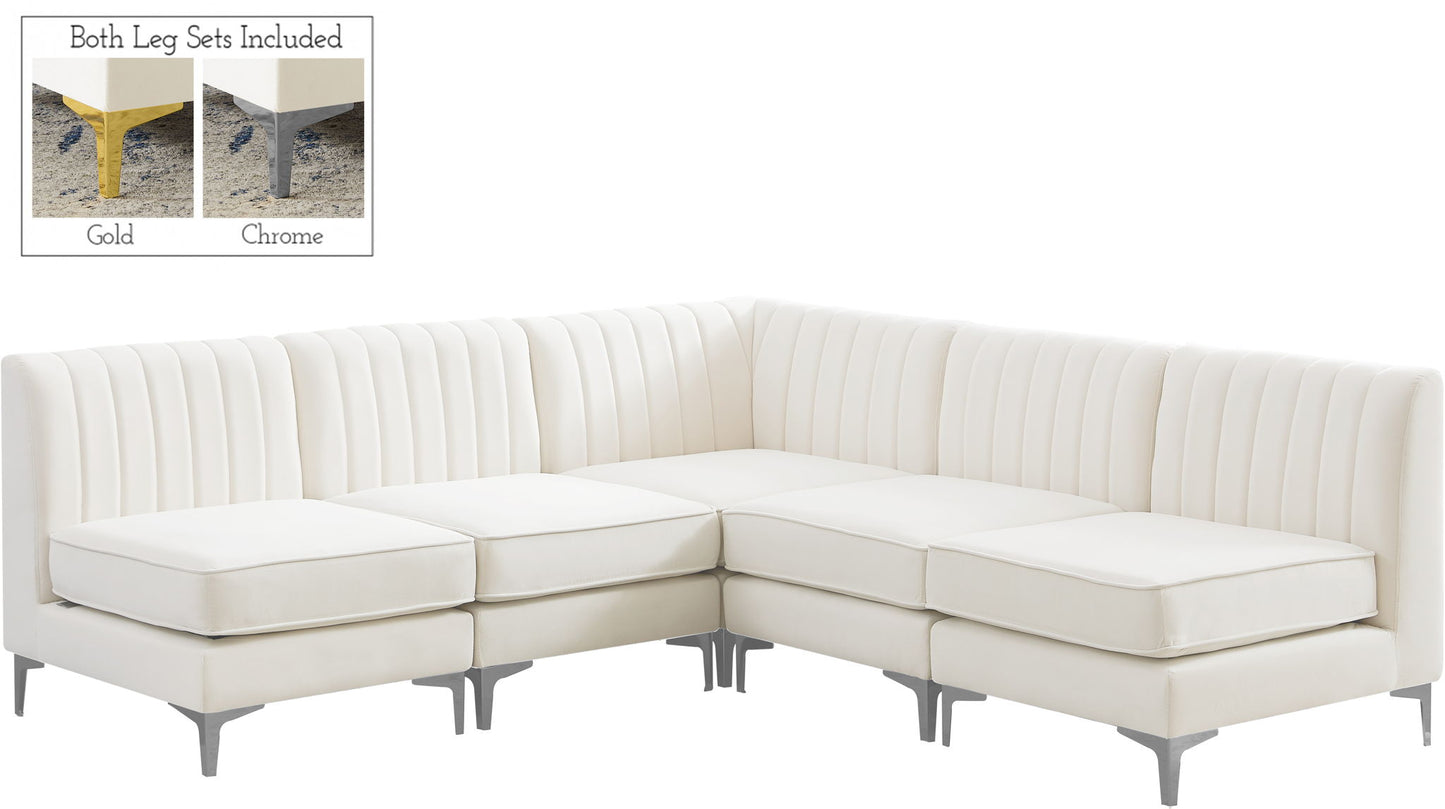 Alina - 5 Piece Armless Sectional