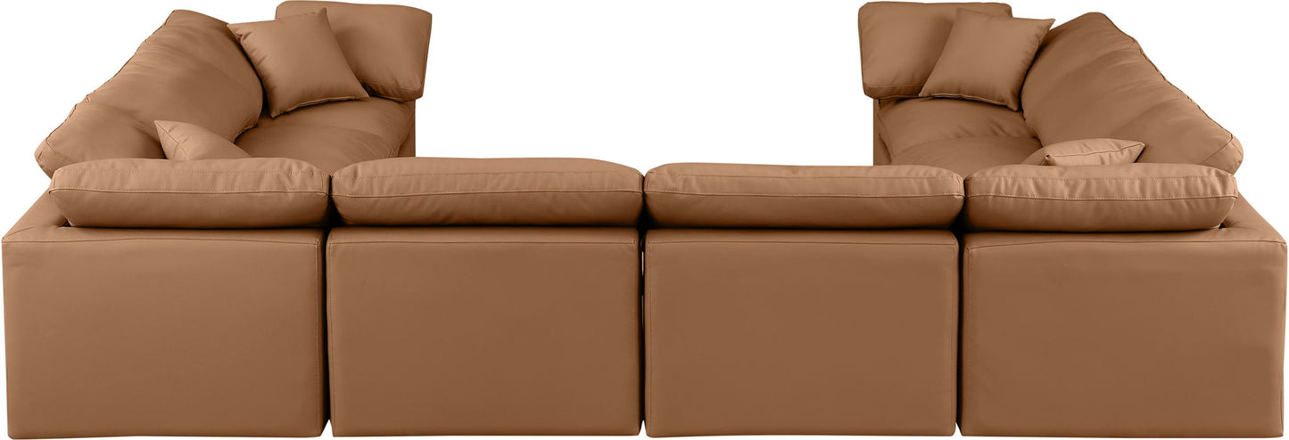 Indulge - Faux Leather 8 Piece Modular Sectional