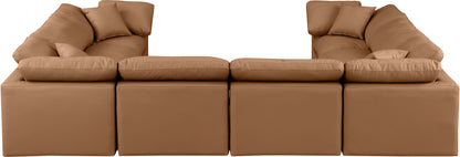 Indulge - Faux Leather 8 Piece Modular Sectional