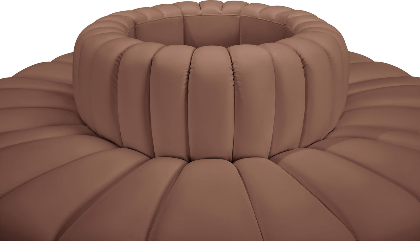 Arc - Faux Leather 8 Piece Round Modular Sofa