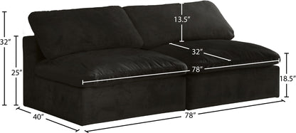 Cozy - Modular Armless 2 Seat Sofa
