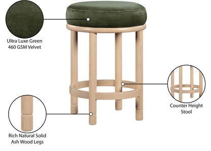 Monette - Counter Stool With Natural Base