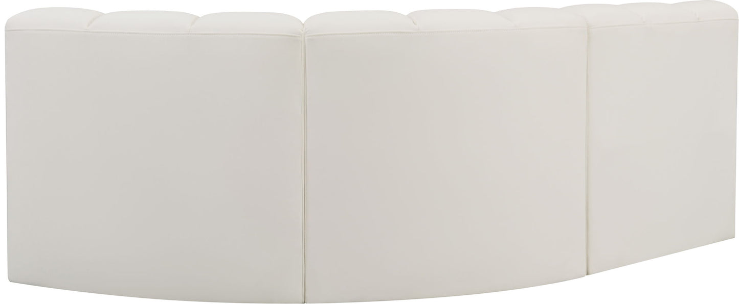 Arc - Faux Leather 3 Piece Sofa