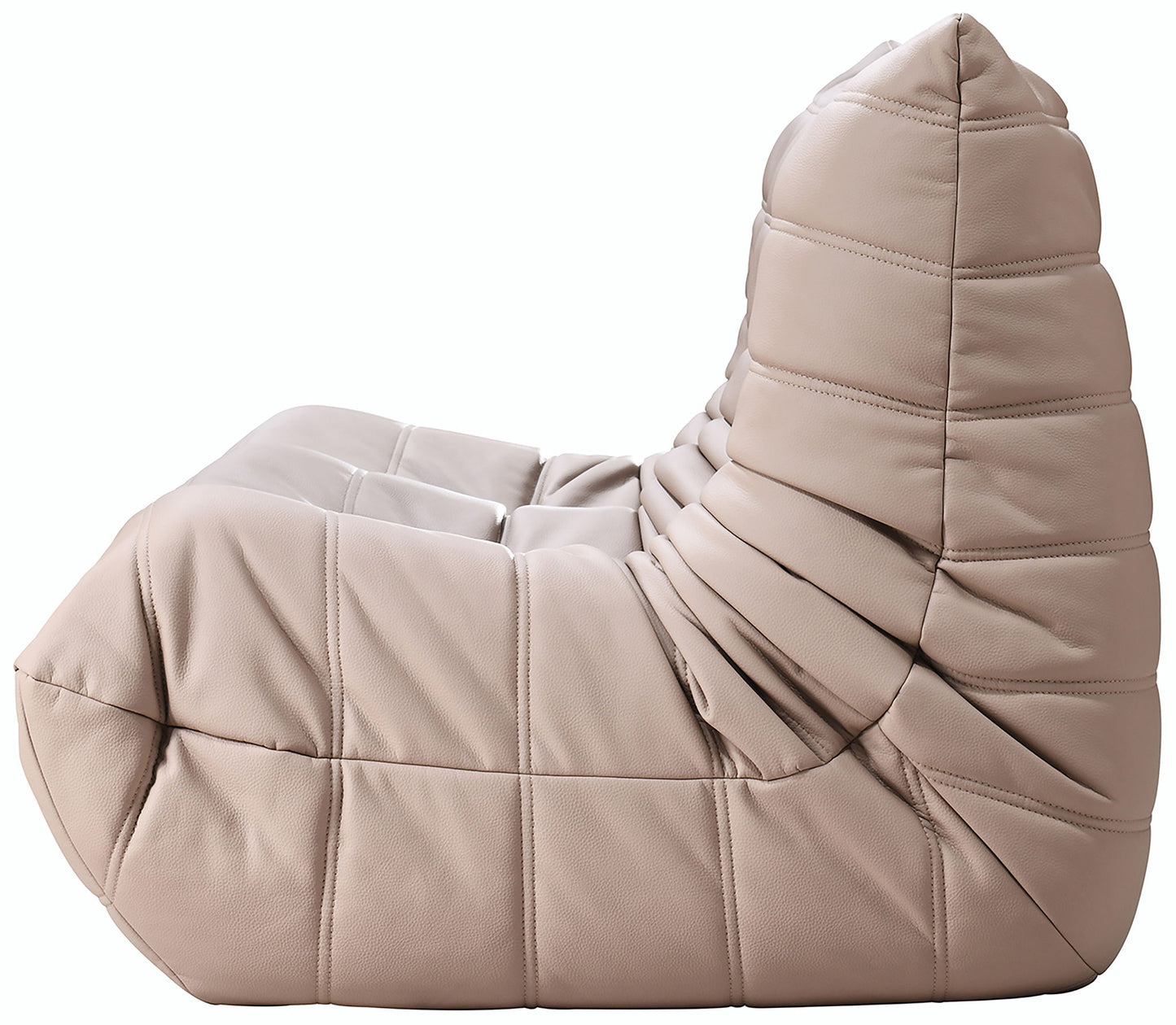 Relax - Vegan Leather 54.75" Upholstered Loveseat - Tan