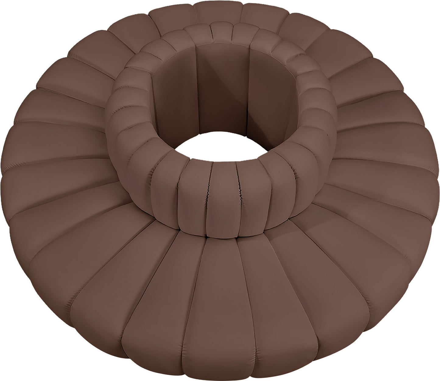 Arc - Faux Leather 8 Piece Round Modular Sofa