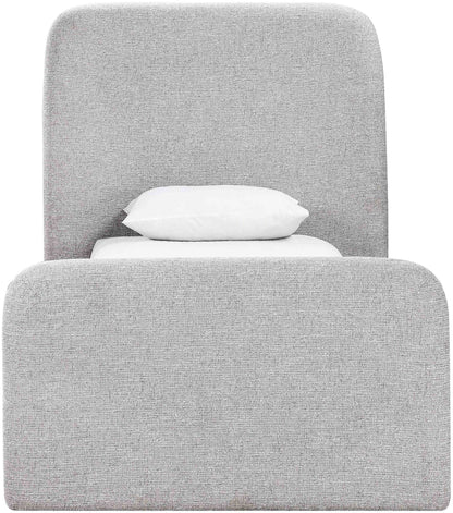 Fira - Linen Textured Fabric Upholstered Bed