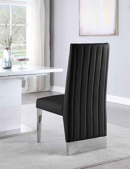 Porsha - Dining Chair (Set of 2) - Chrome Base