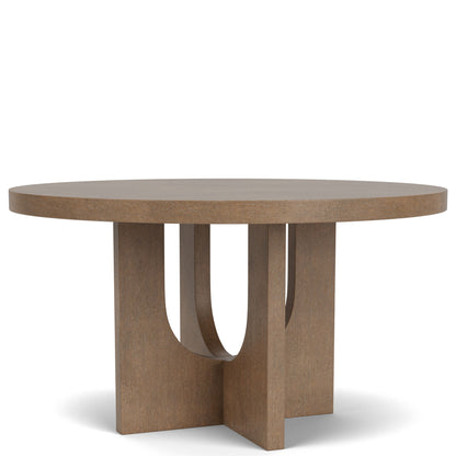 Jaxon - Round Dining Table - Casual Mink