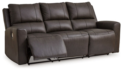 Boxmere - Reclining Power Sofa - Storm