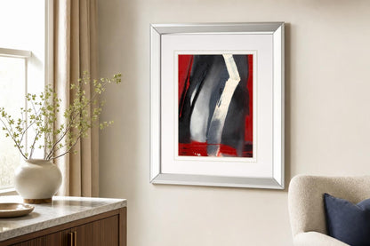 Red Streak III By Sharon Gordon - Dark Gray